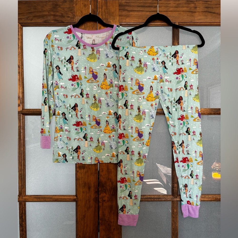 Little Sleepies Disney Princess Pajama Set Size 16